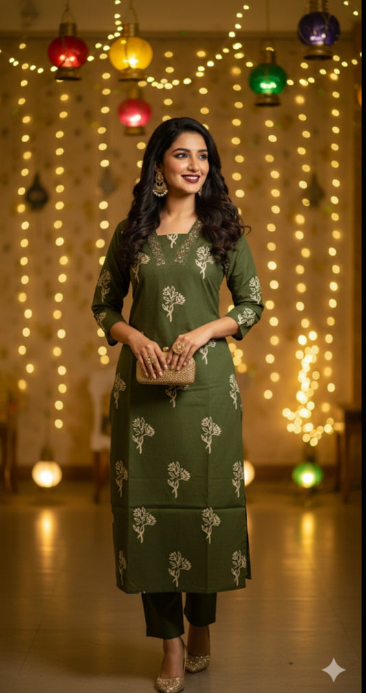 40SEP25. Cotton Co-ord Set