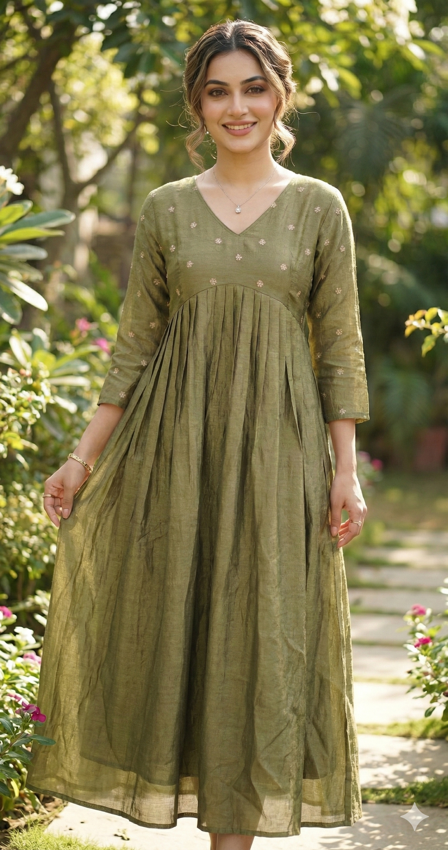 38NOV25. Vichitrasilk Aline Top with Crepe Lining.