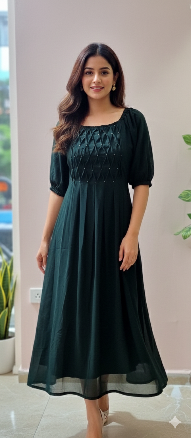 08FEB25. Georgette Frock