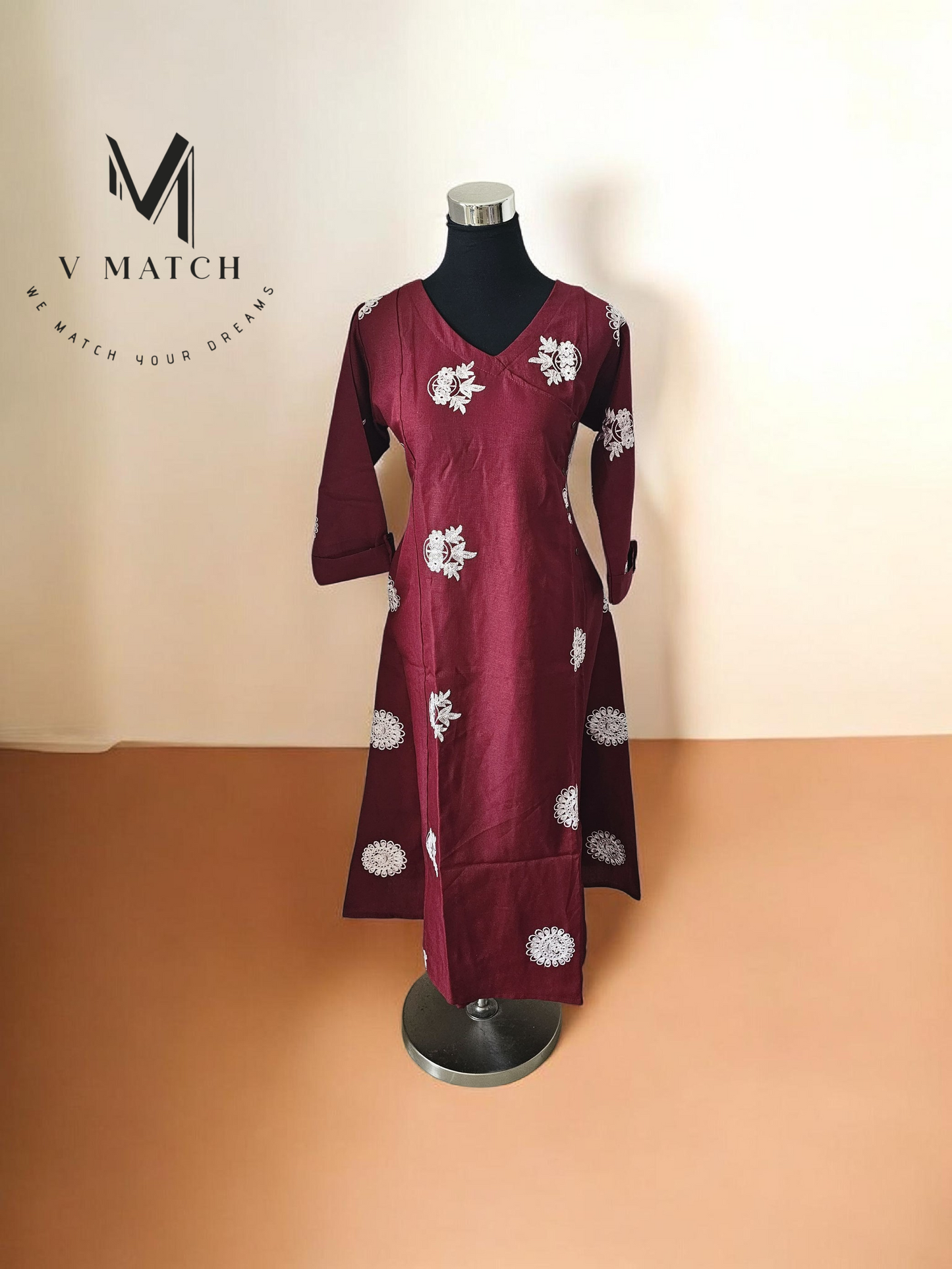 10226. Premium Linen Slub A line Angarha Top.