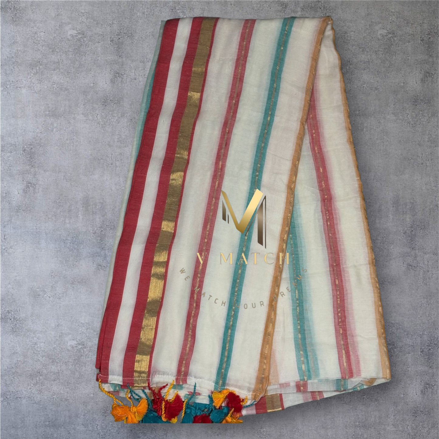 3SEP25.120 Count Mulcotton Saree.