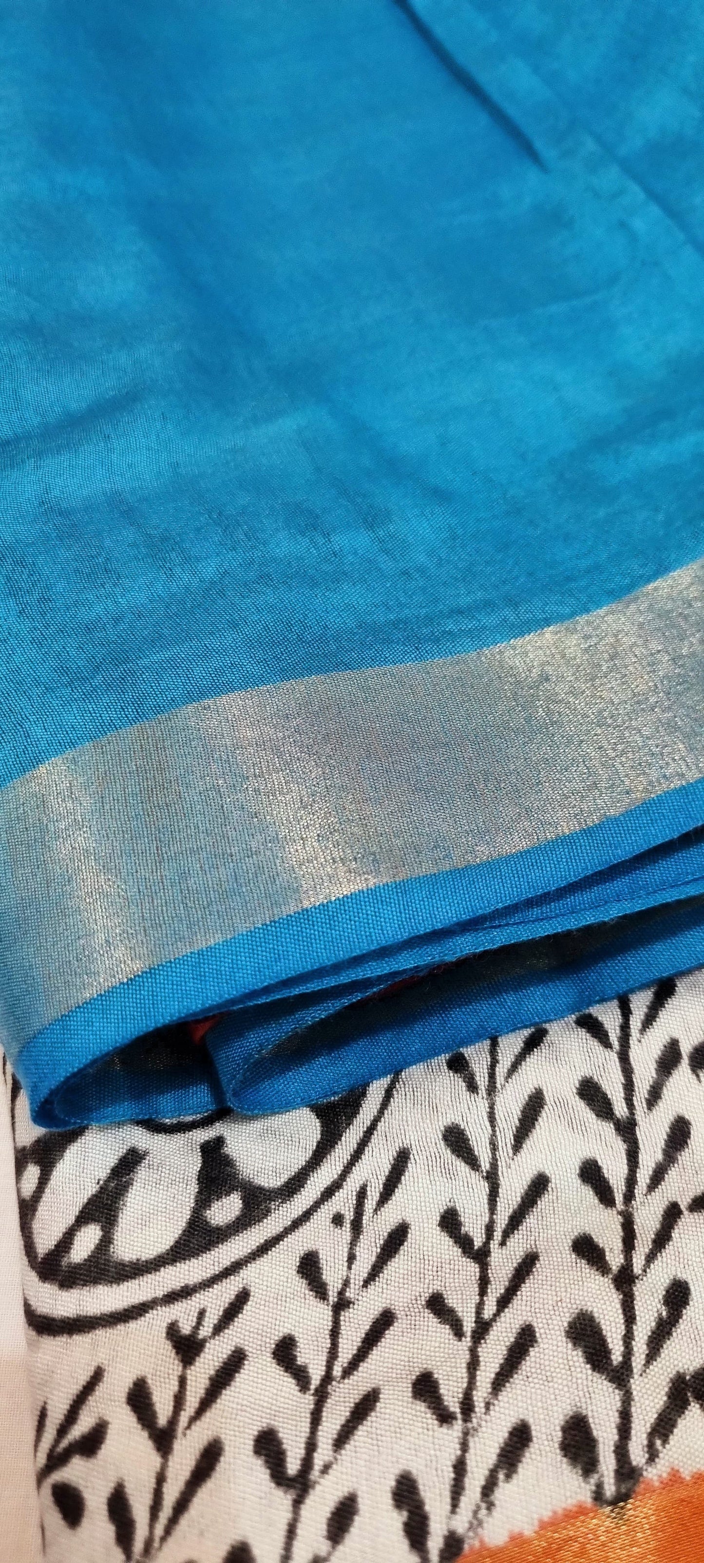 06SR25.Chanderi Cotton Saree.