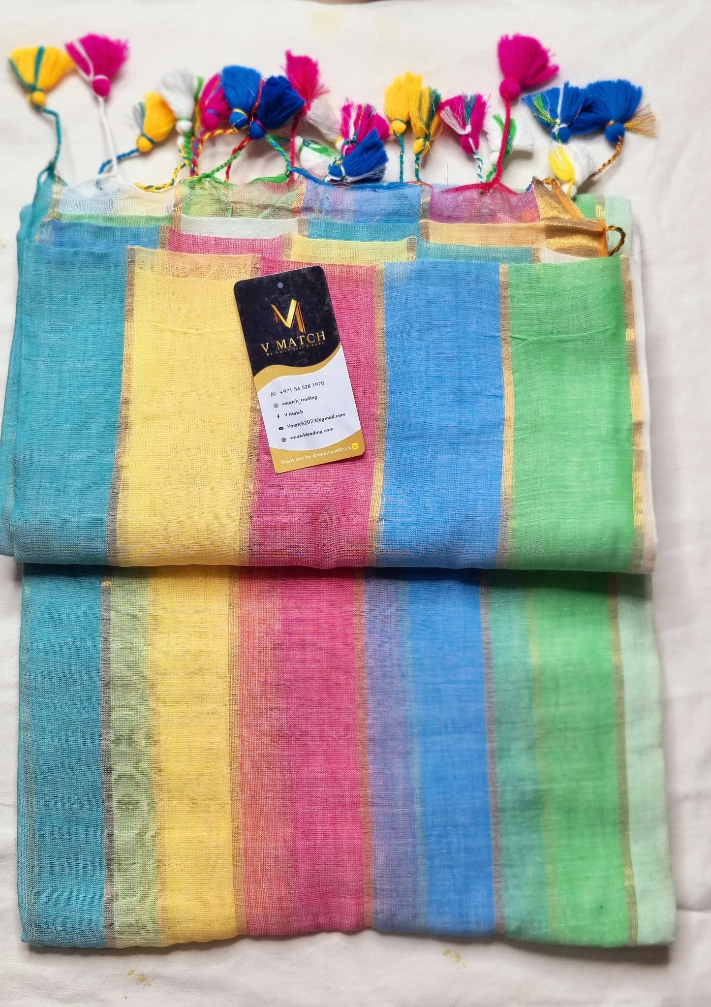 01Aug25. 120 Count Mul Cotton Saree with out Bp