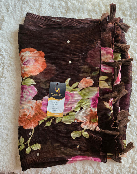 76426. Crushed Georgette Dupatta