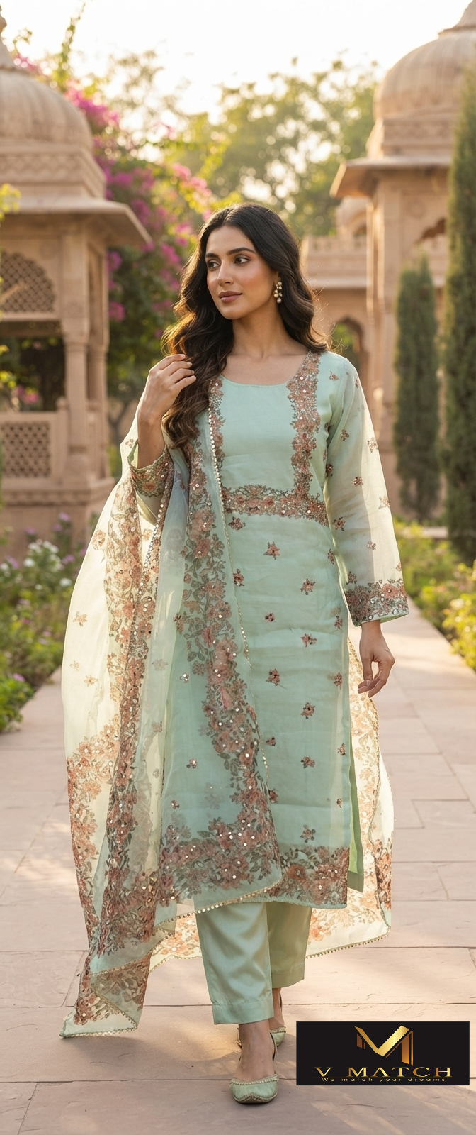 71026.Organza 3 Piece Set.