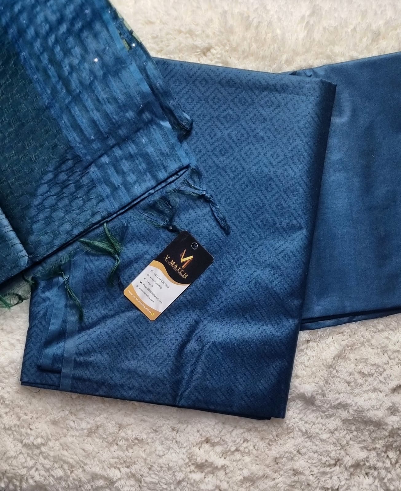 47SEP25. Semi Tussar UnStitched Salwar Material.