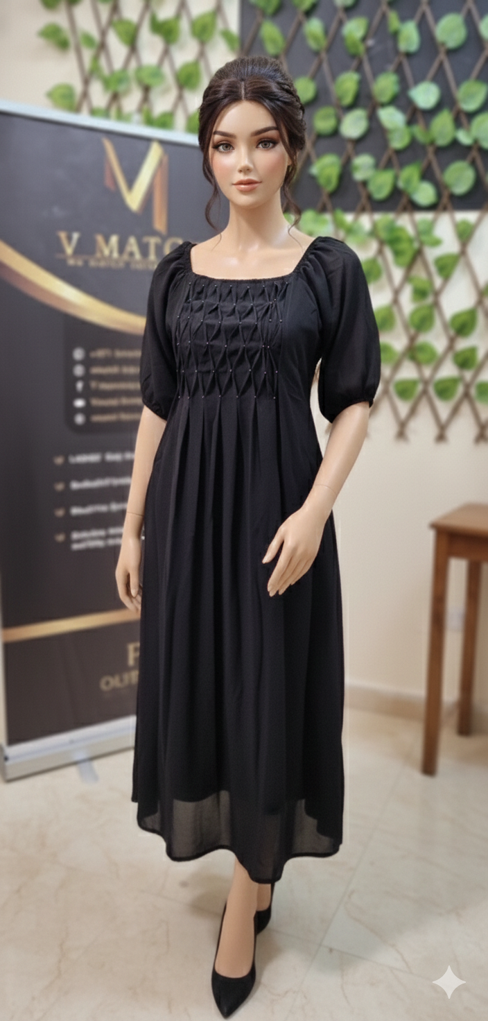 08FEB25. Georgette Frock