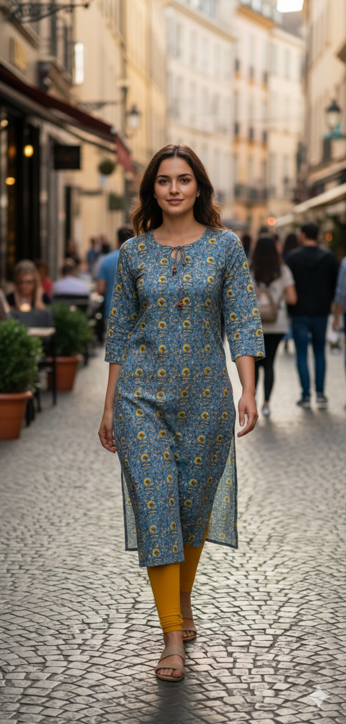 OS84. Cotton Slitted Top with Lining