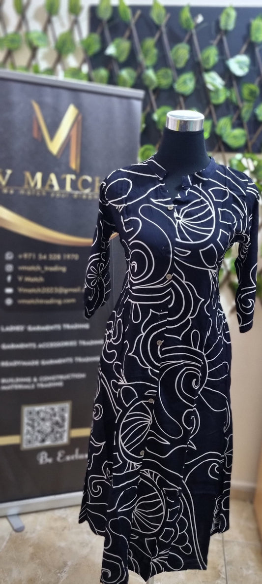 9JAN25.Beautiful Heavy Rayon Aline Top !!!