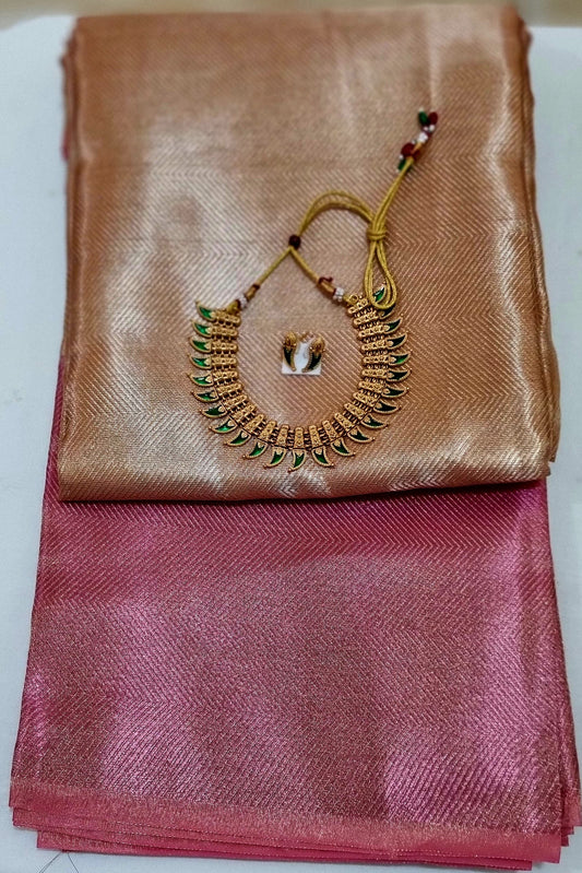 02SR25.Jothika Inspired Tissue Silk Saree.
