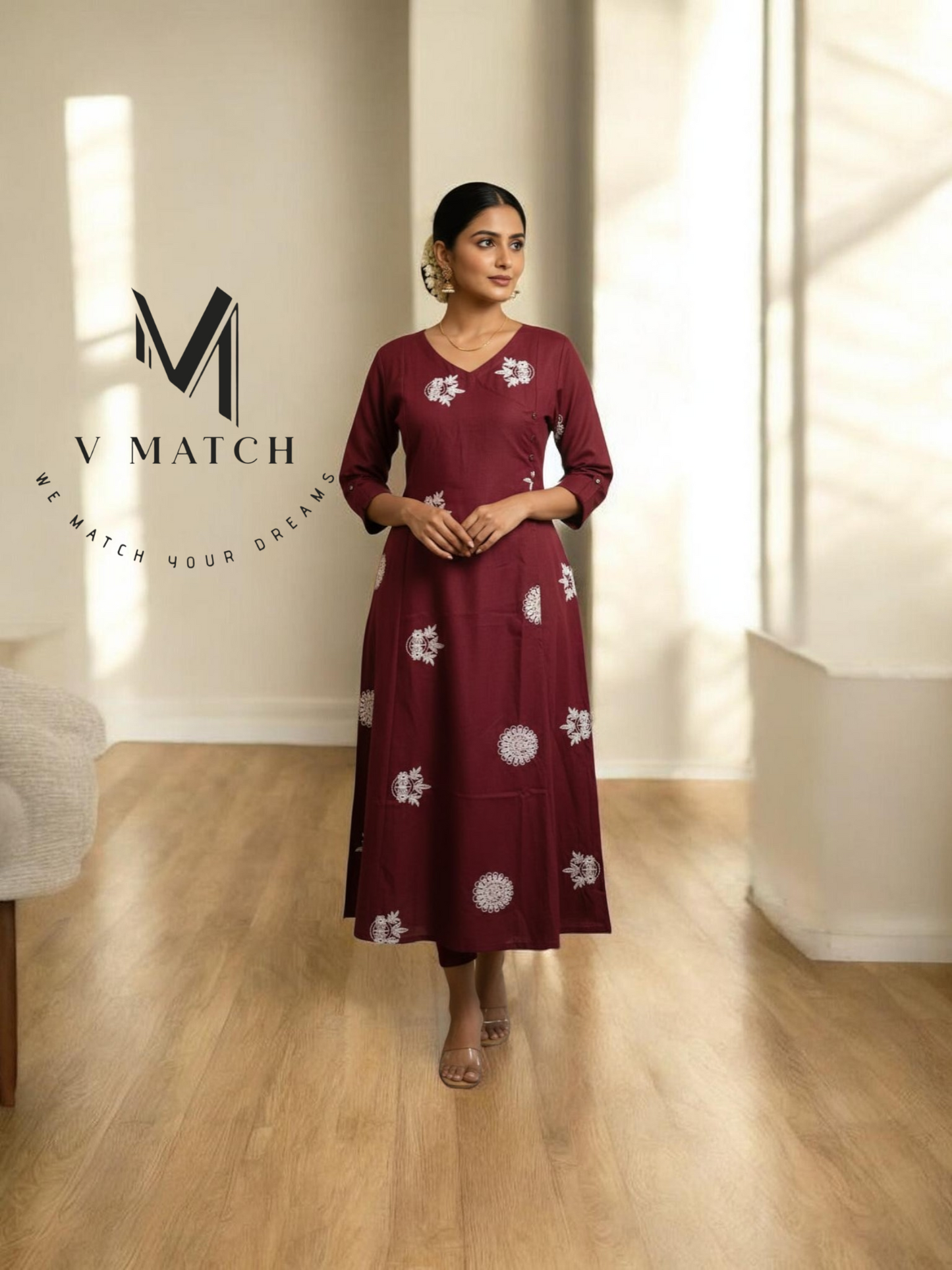 10226. Premium Linen Slub A line Angarha Top.