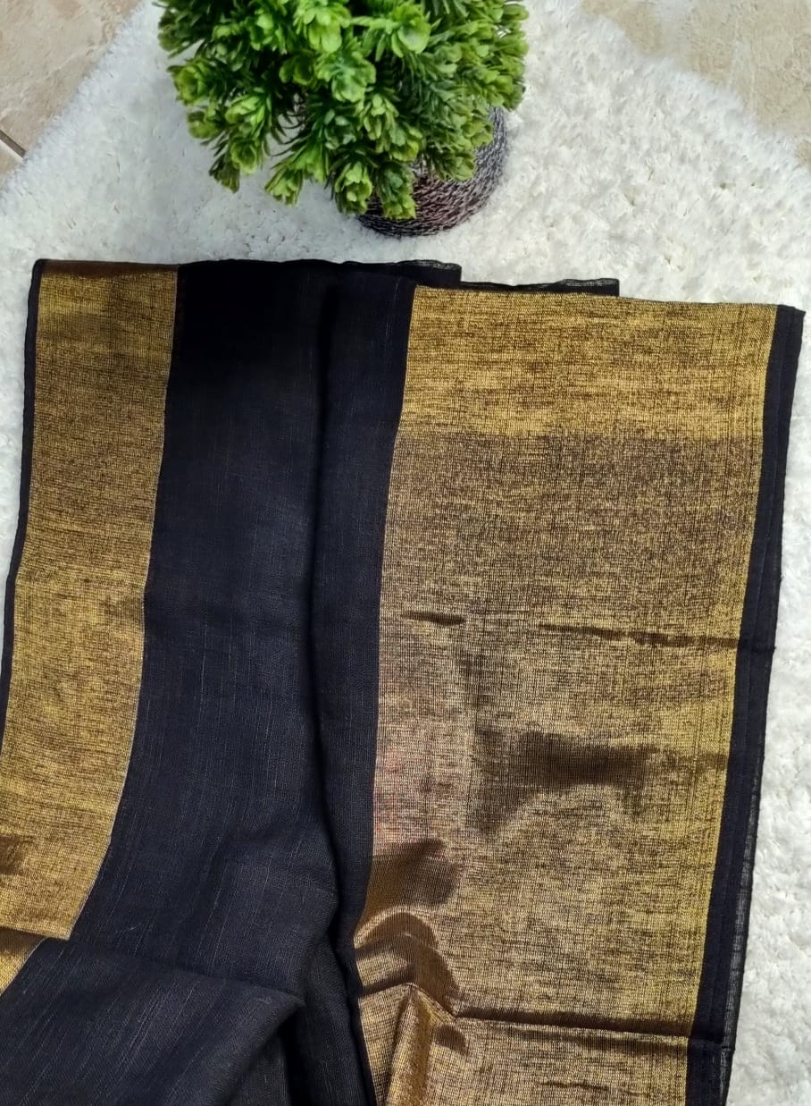 26NOV25-120 Count Linen Saree.