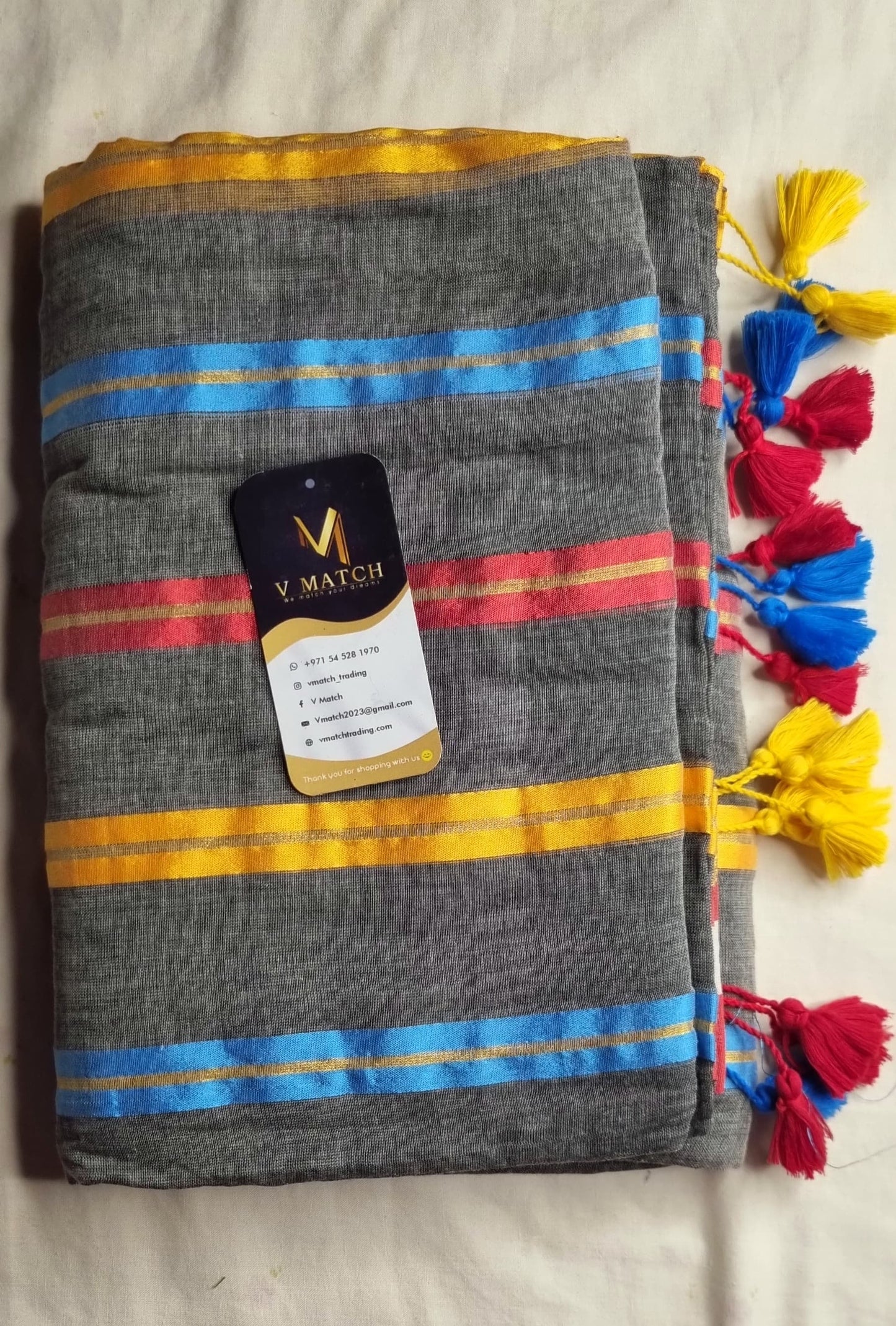 23SEP25. 120 COUNT MULCOTTON SAREE