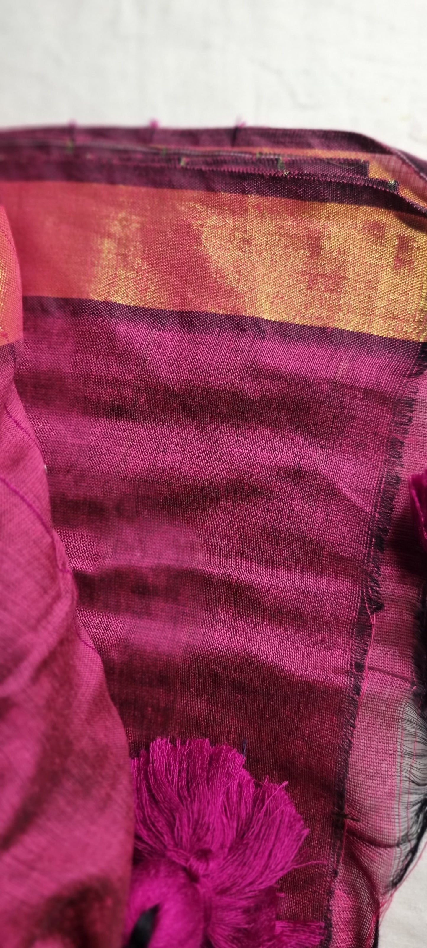 33SEP25.120 COUNT MULCOTTON SAREE WITH BP.