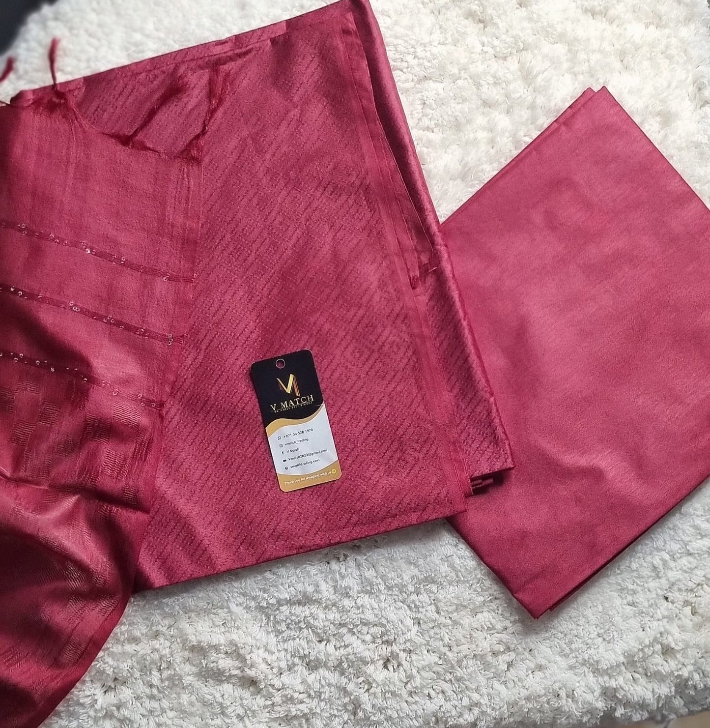 46SEP25.Semi Tussar UnStitched Salwar Material.