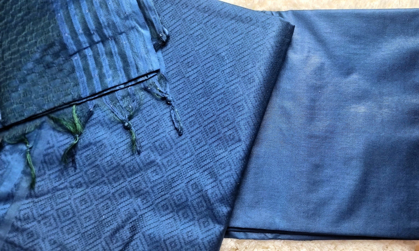 47SEP25. Semi Tussar UnStitched Salwar Material.