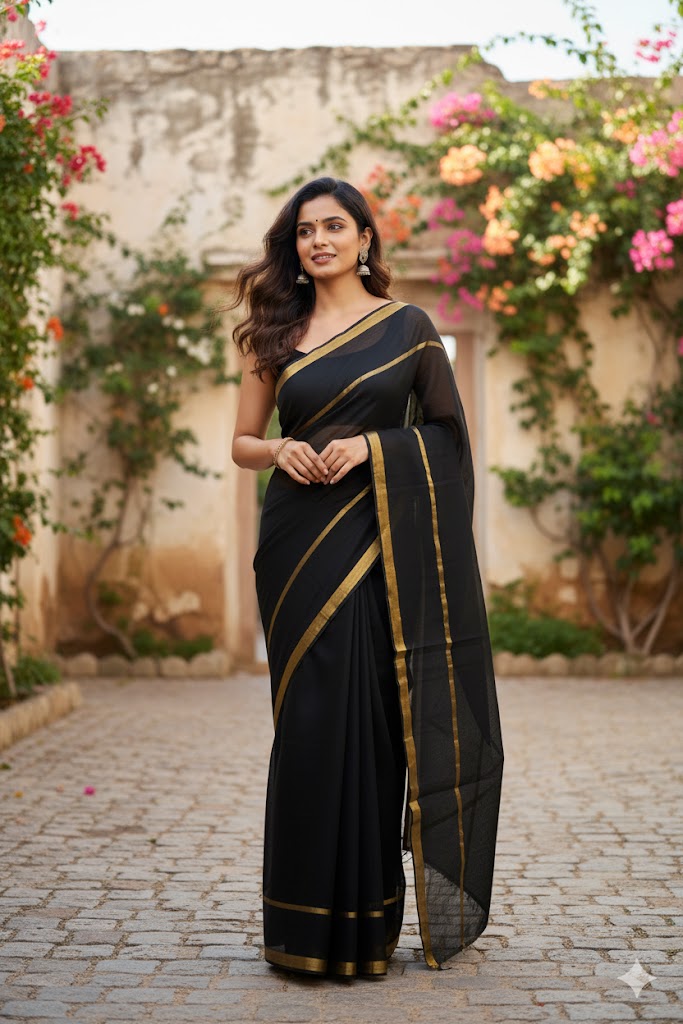 09NOV25. 120 COUNT MULCOTTON SAREE.