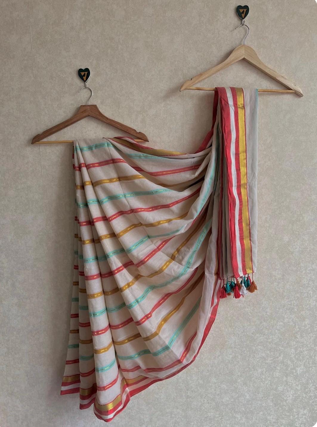 3SEP25.120 Count Mulcotton Saree.