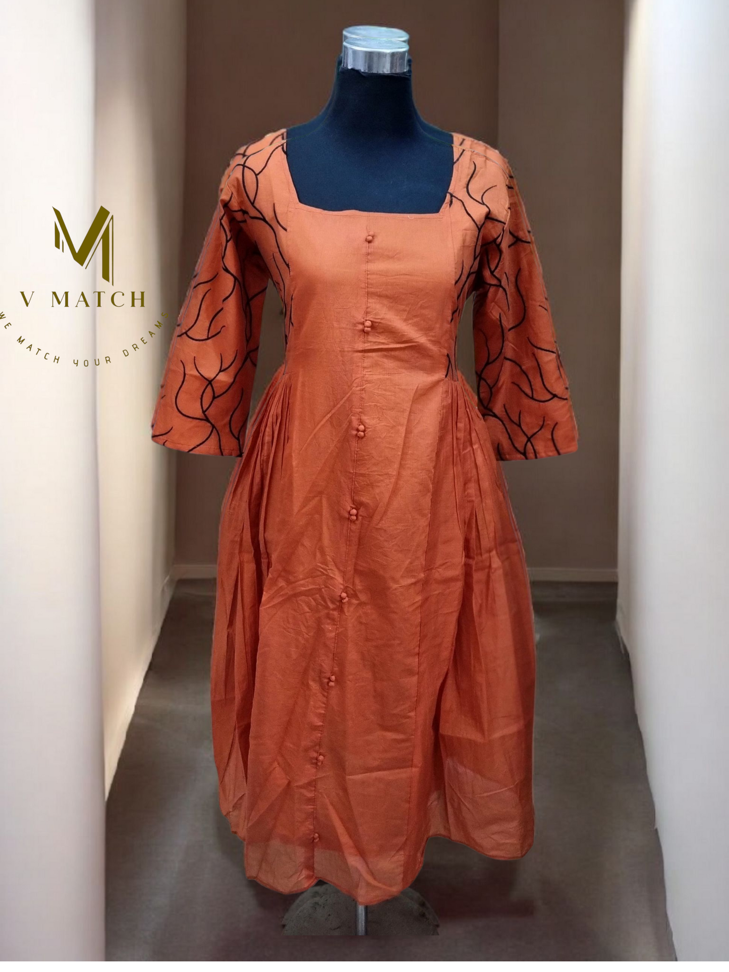 04NOV25. MulChanderi Frock.