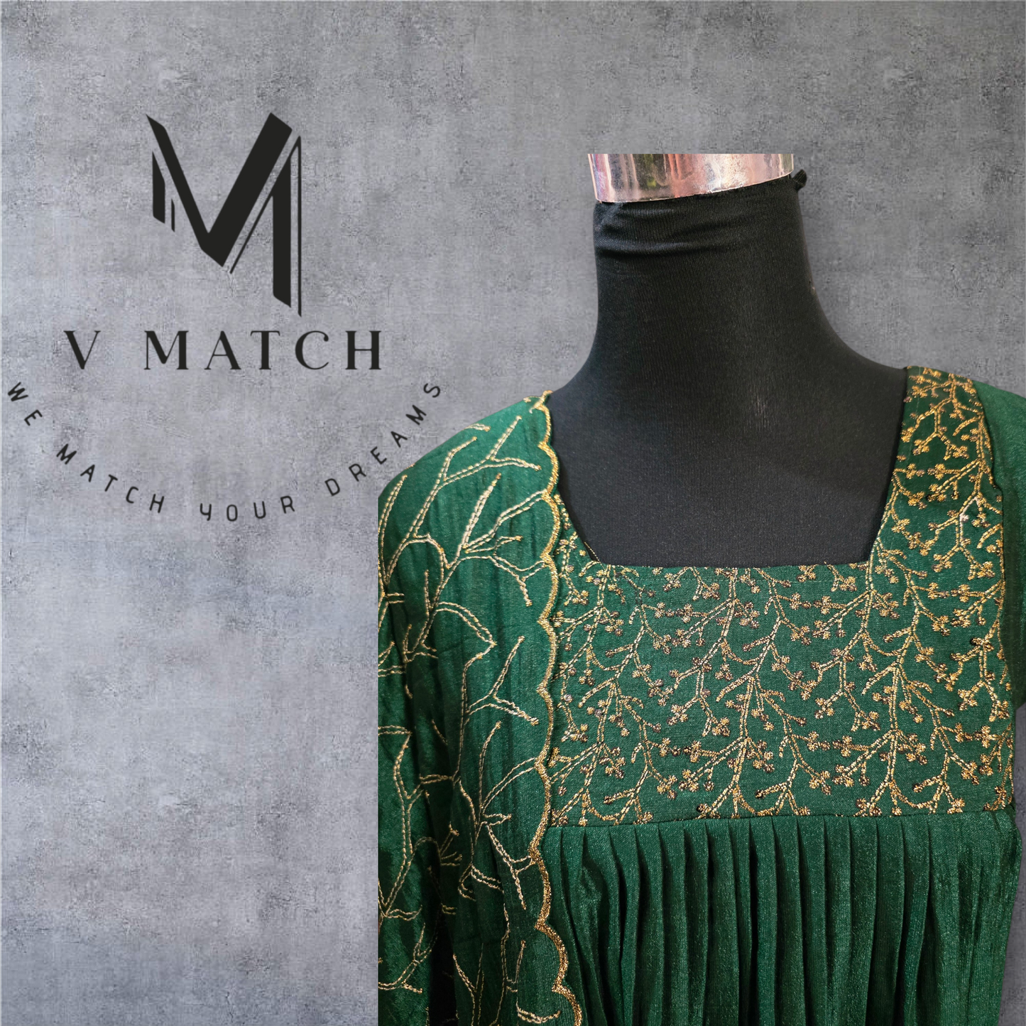 15226. Vichitra Silk 3 Piece Set.