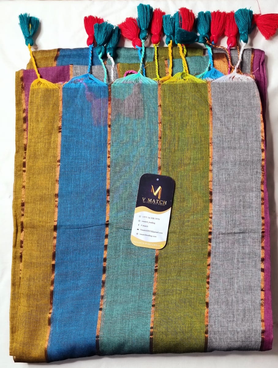 51AUG25.MulCotton Saree