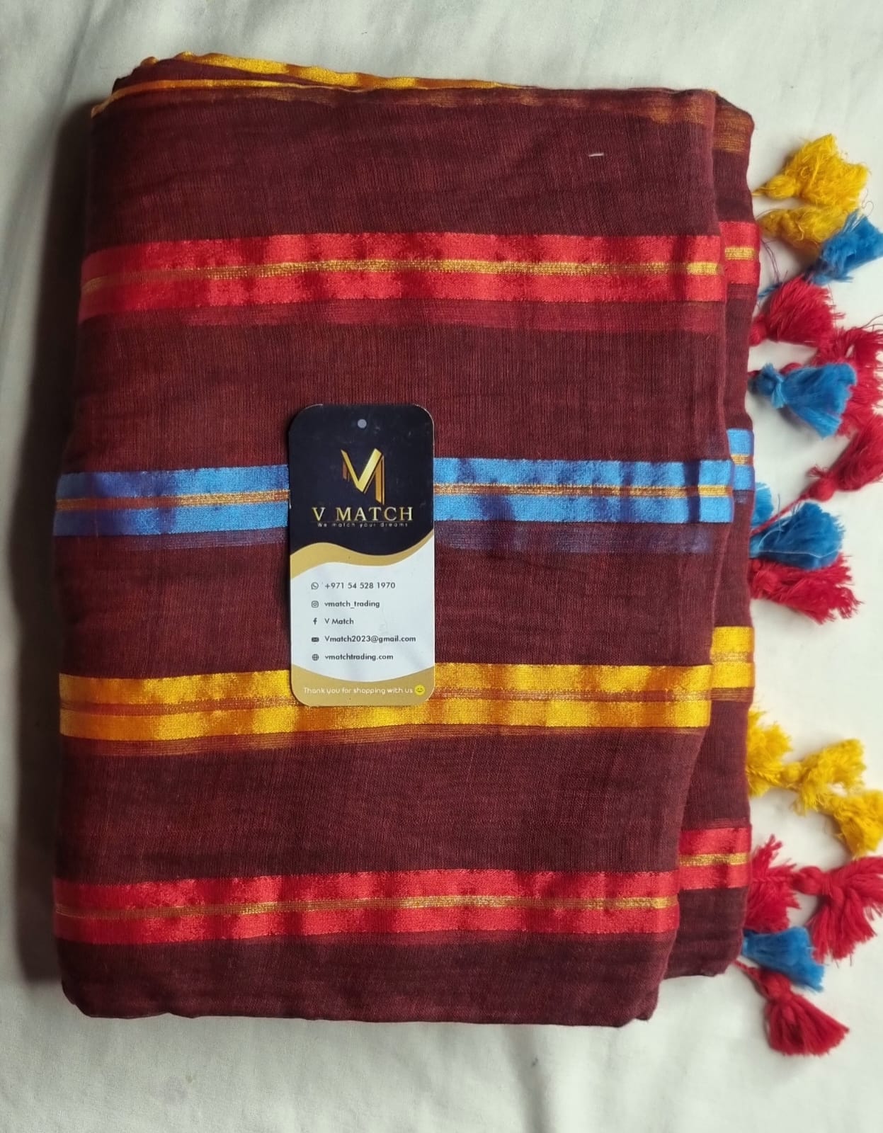 25SEP25. 120 COUNT MULCOTTON SAREE.