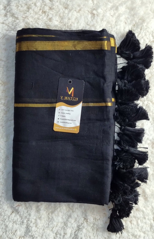 09NOV25. 120 COUNT MULCOTTON SAREE.