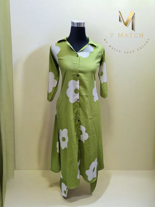 Green Apple. Delta Fabric Co-ord Set