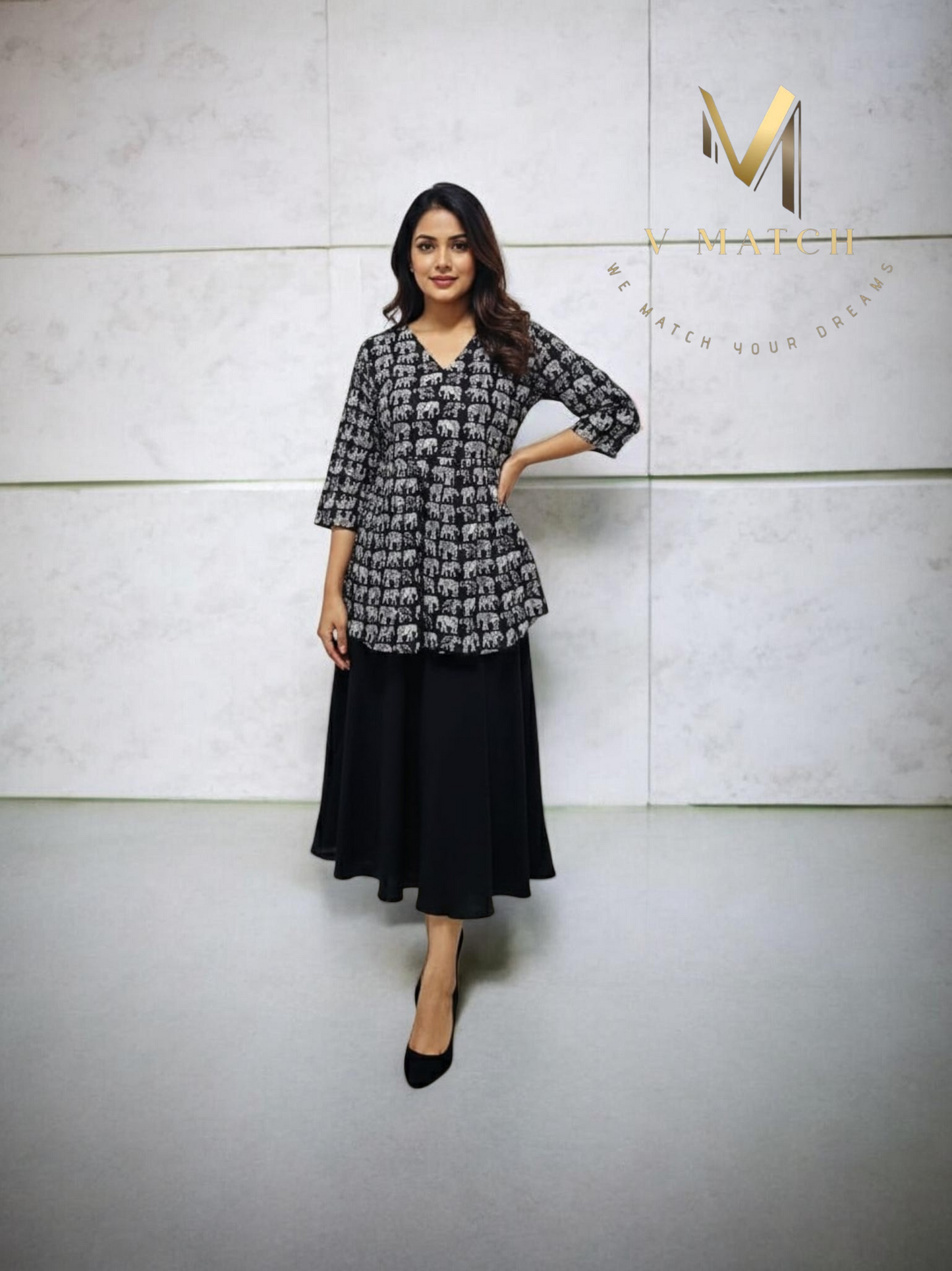 07226. Jaipur Cotton Short Top.