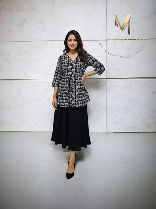 07226. Jaipur Cotton Short Top.