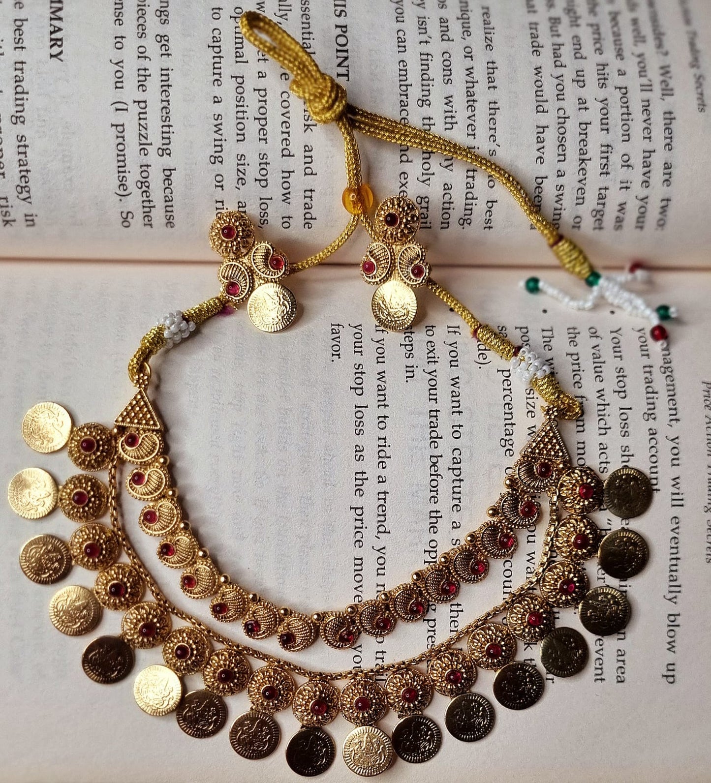 AC15SET. Temple Coin Necklace Set