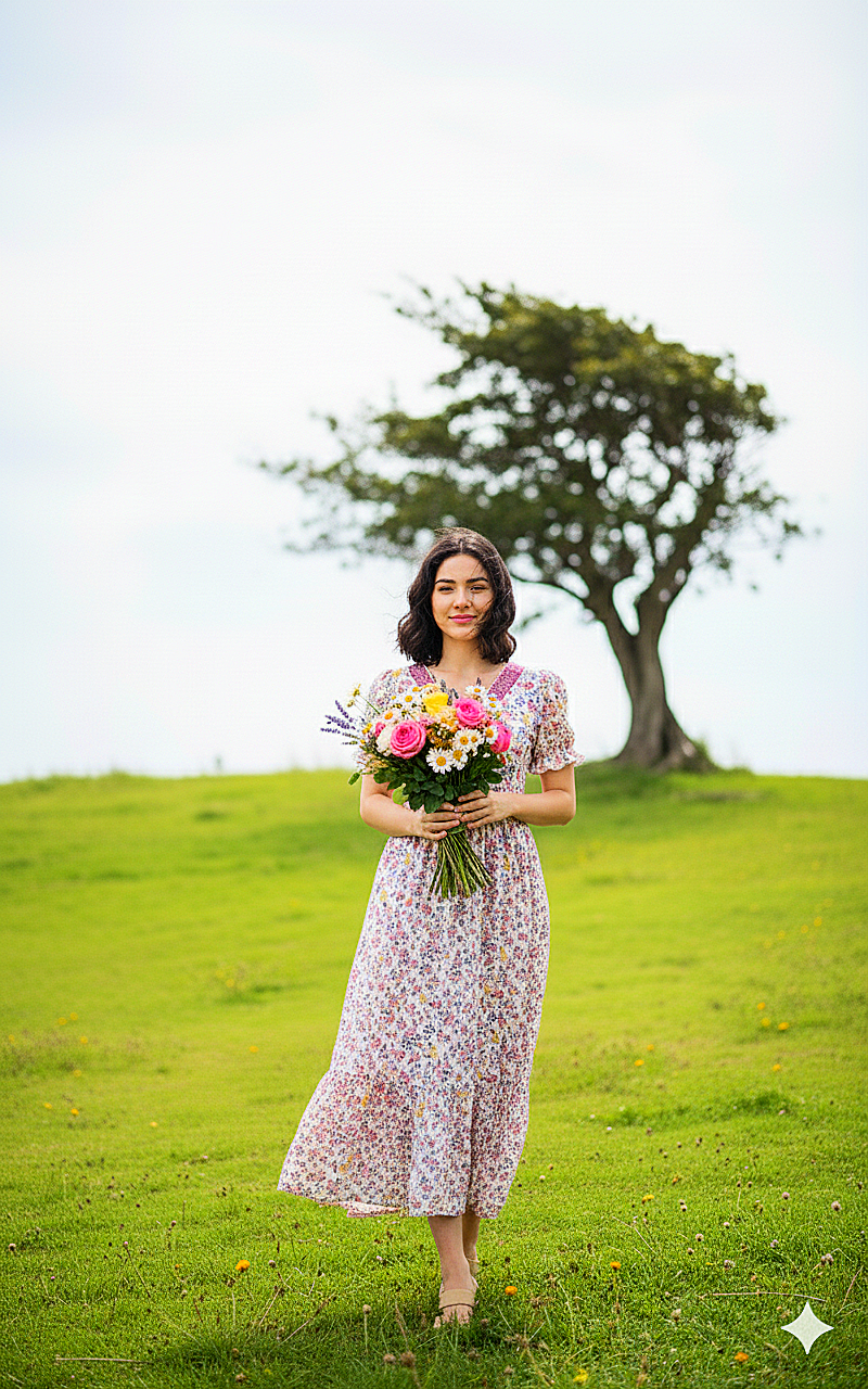 25NOV25. Georgette Frock with Heavy Beads work on the Neckline .