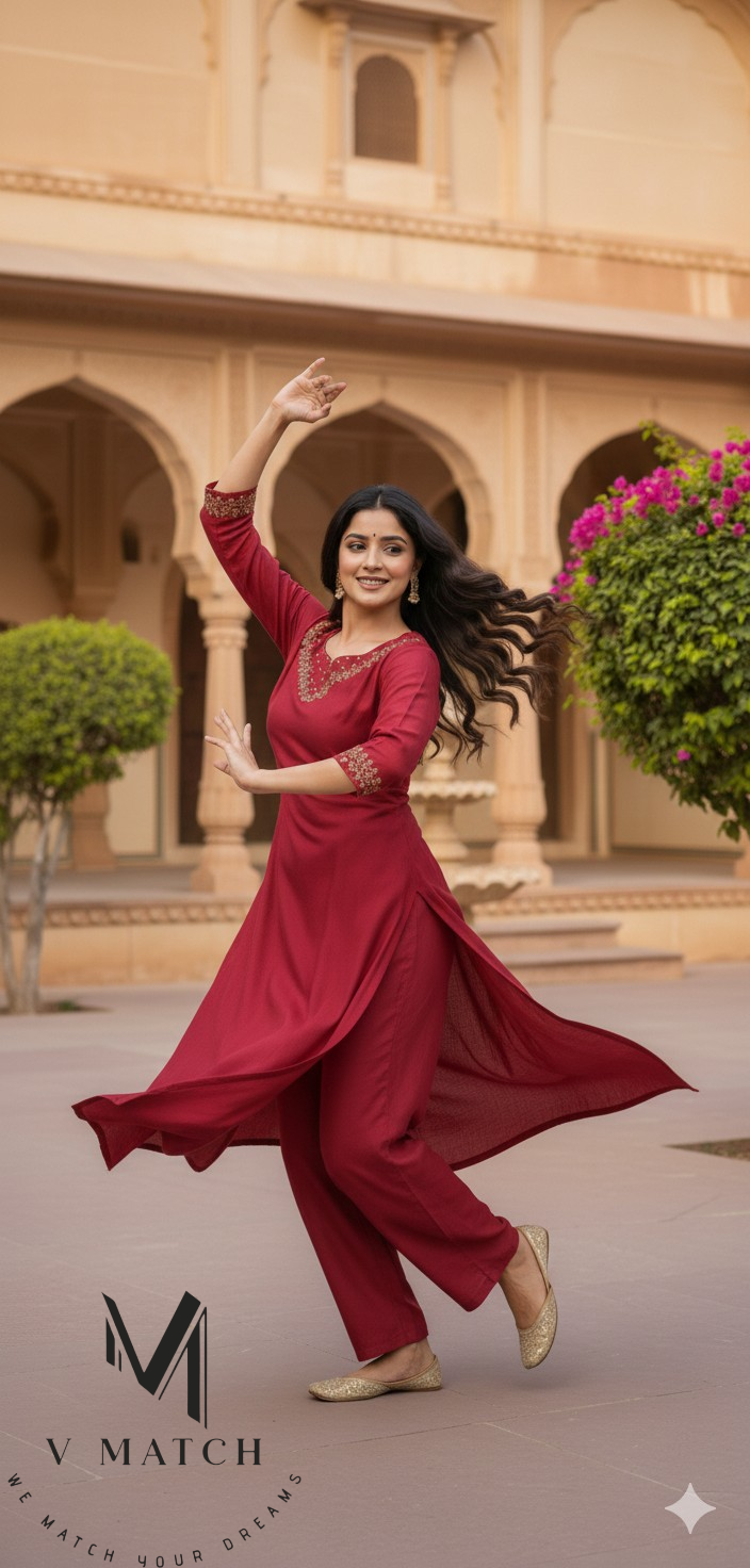 16226.Vichitra Silk Co ord Set.