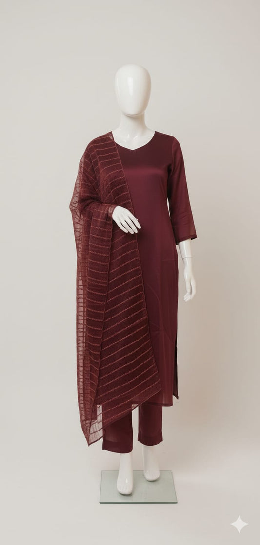 19226.The Regal Fendi 3-Piece Silk  Suit Set.