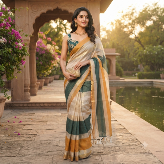 72626.Mul Chanderi Saree