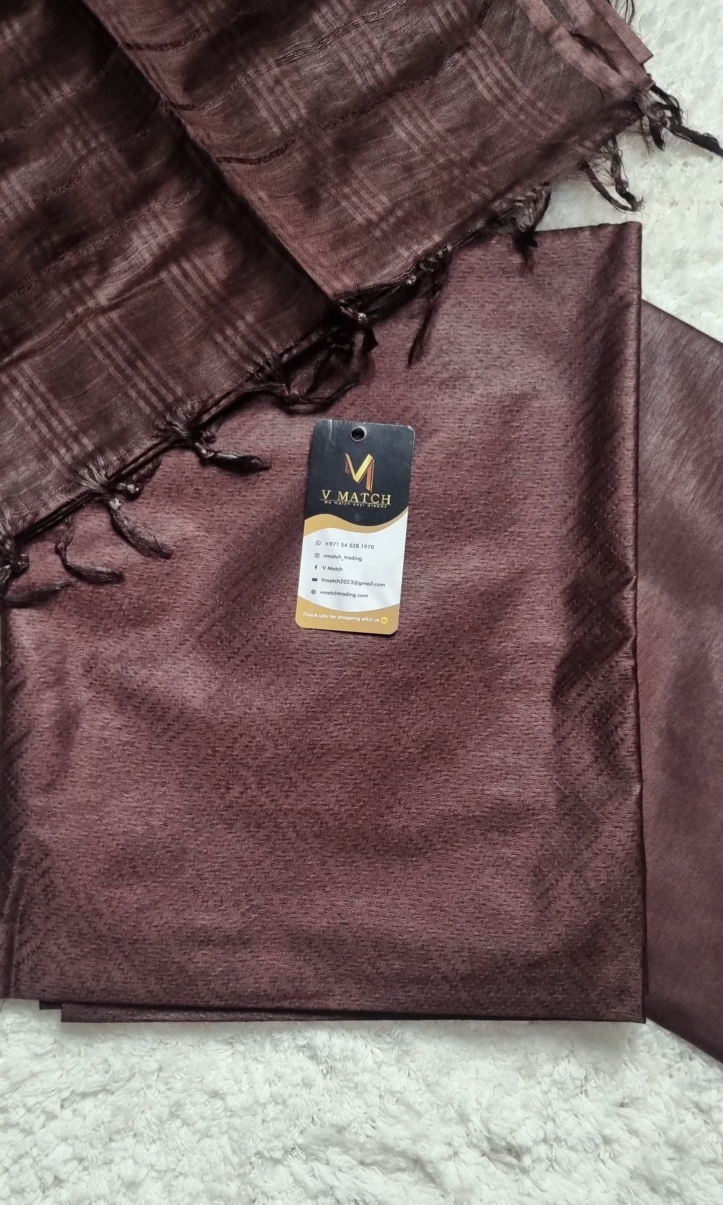 48SEP25. Semi Tussar UnStitched Salwar Material.