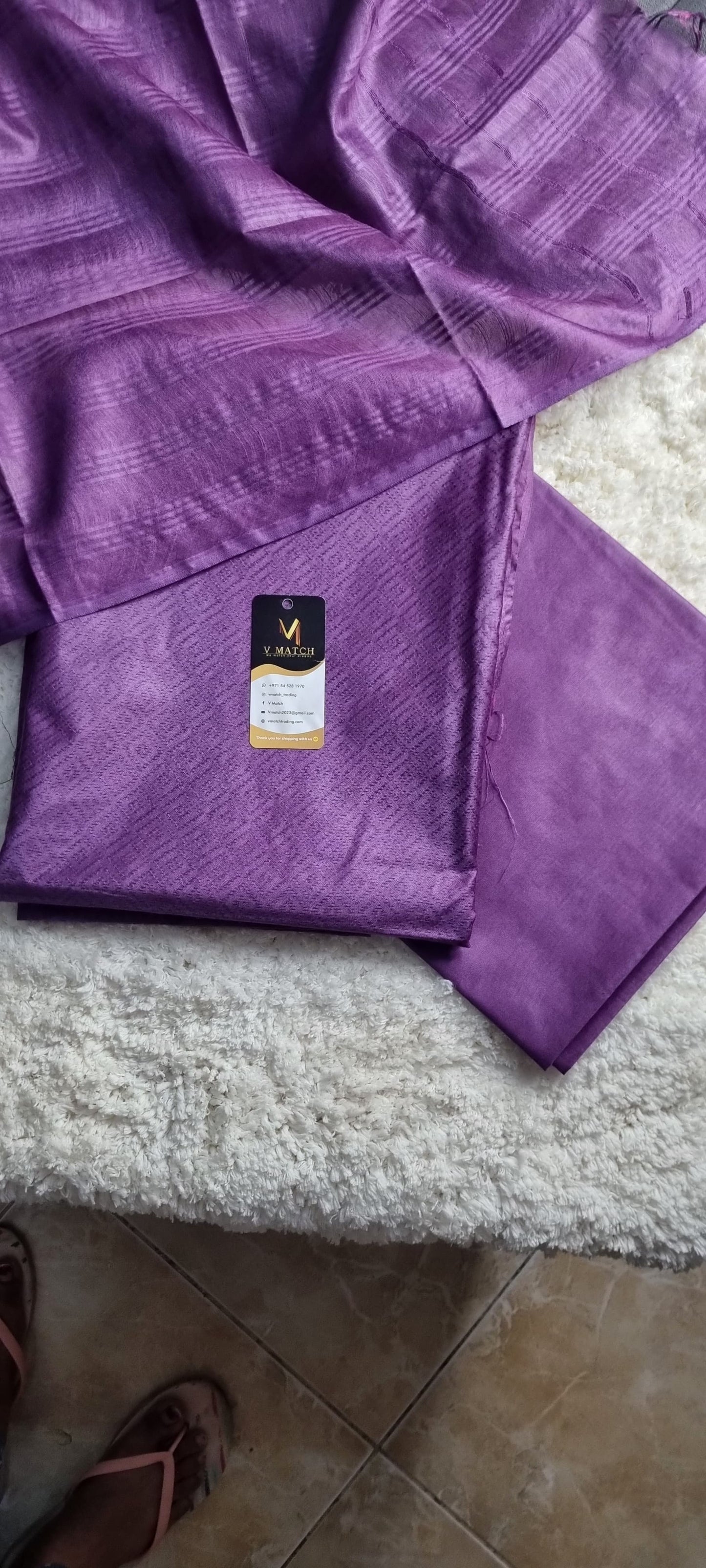 45SEP25. Semi Tussar UnStitched Salwar Material.