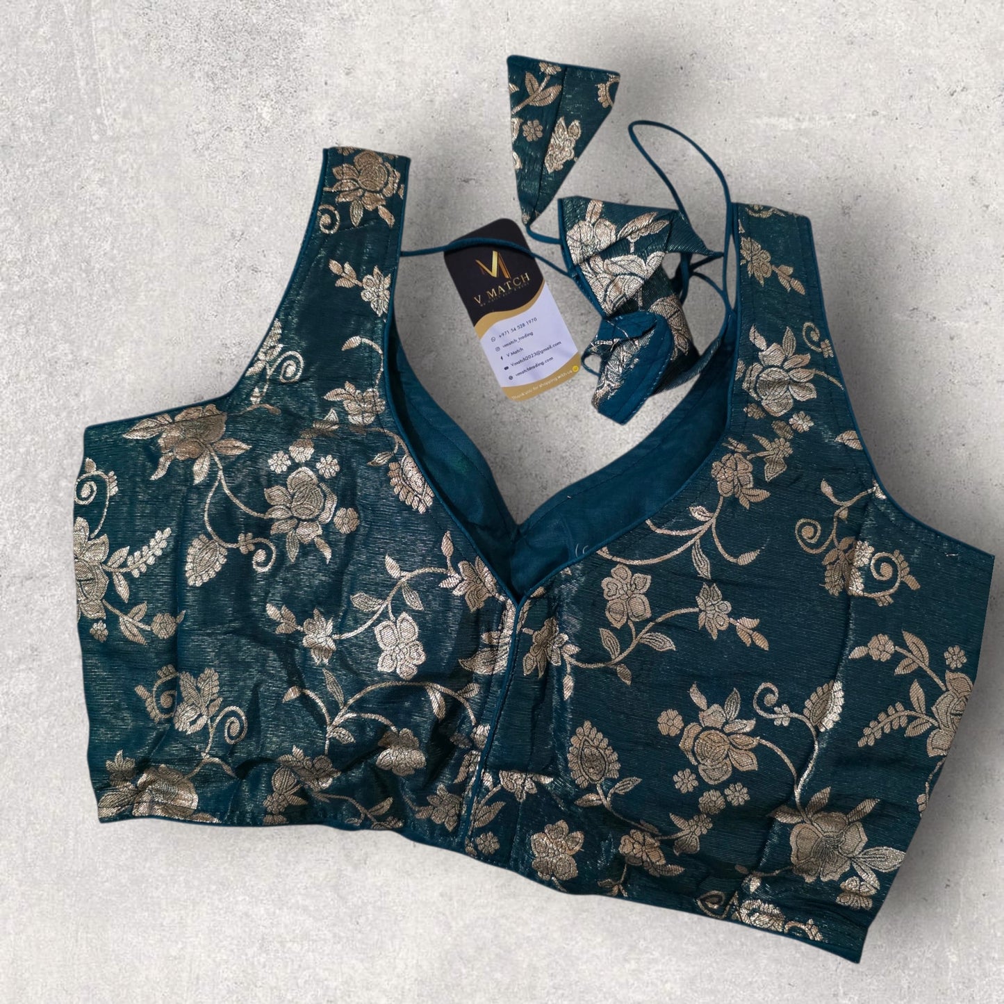 72026. Brocade Blouse