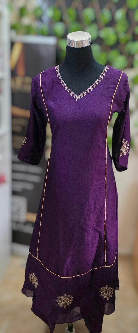 50426. Premium Vichitra Silk 2 Piece Set.