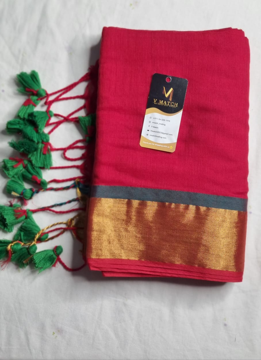 3AUG25.MUL COTTON SAREE.