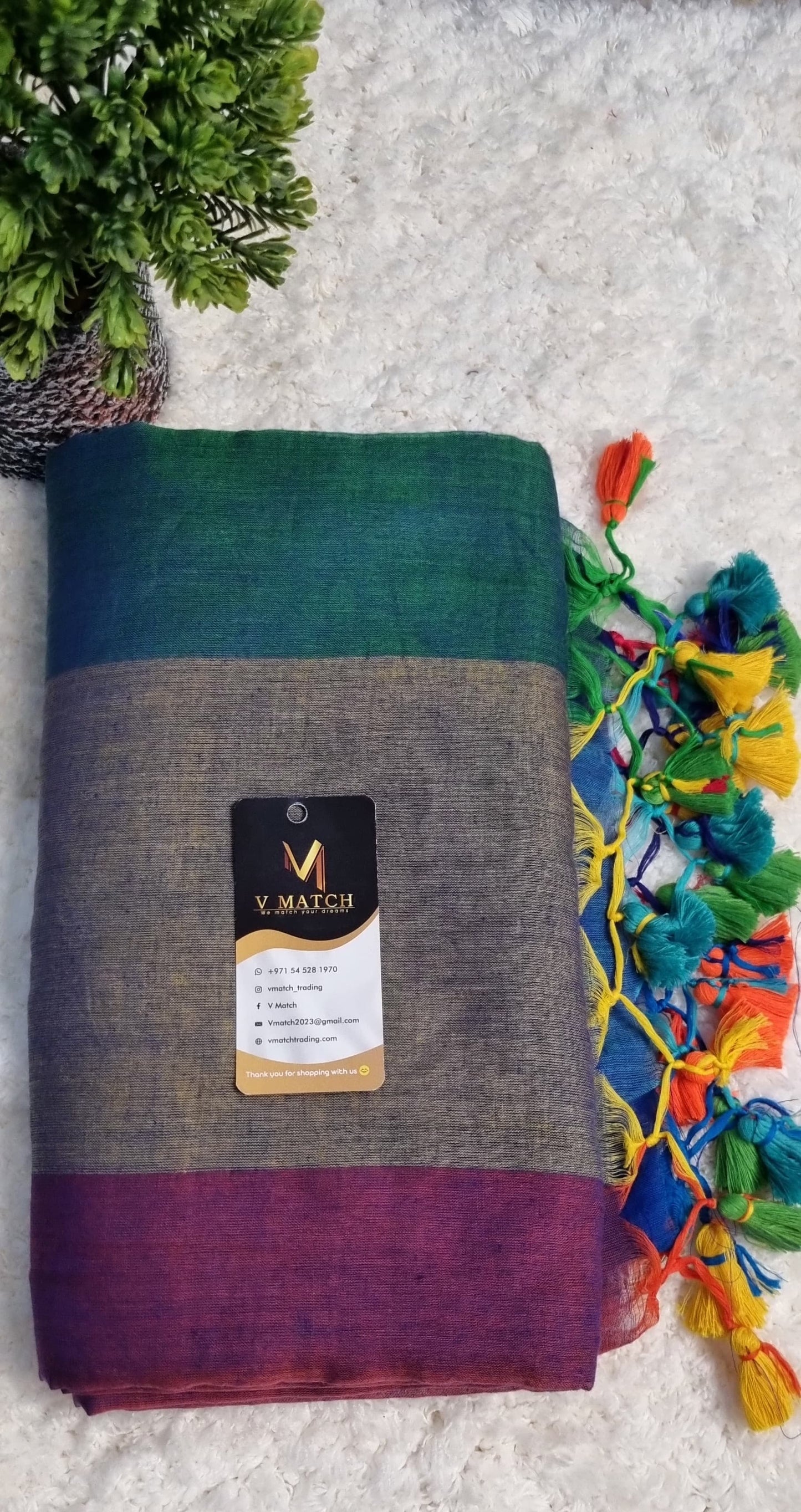 18NOV25. 100 COUNT MULCOTTON SAREE