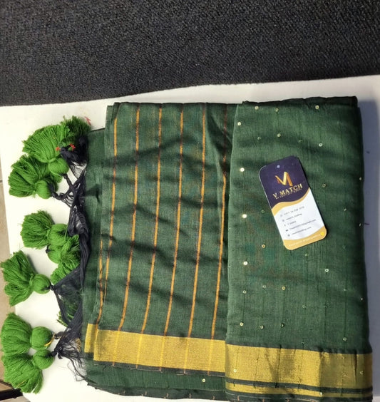 35SEP25. 120 Count Mulcotton Saree.