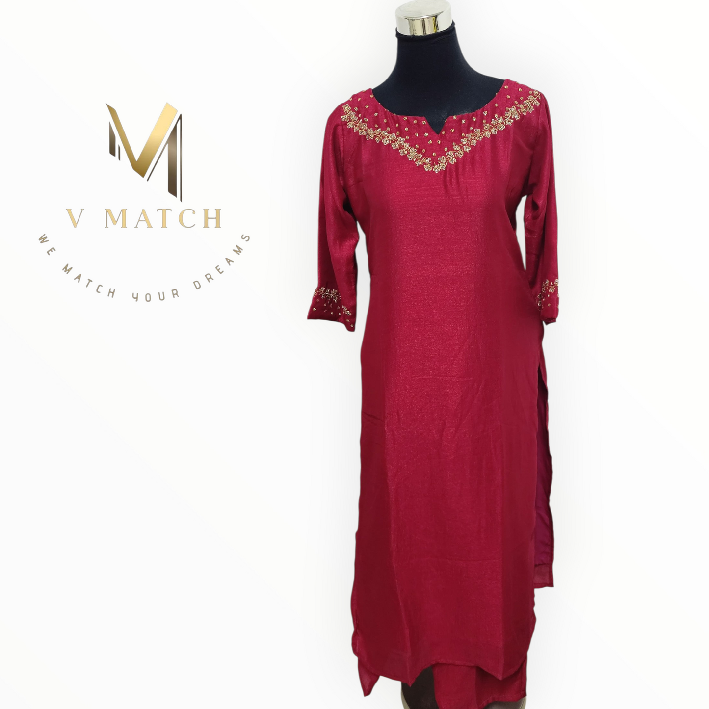 16226.Vichitra Silk Co ord Set.