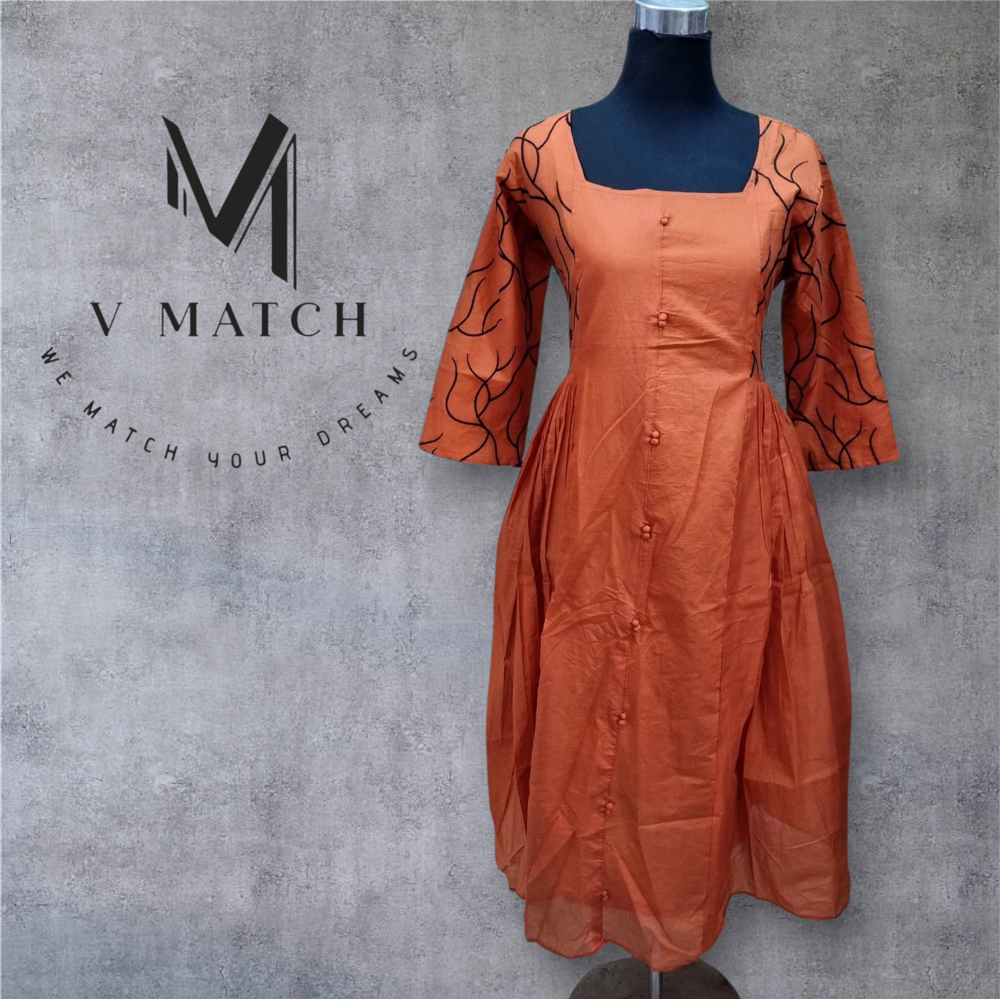 04NOV25. MulChanderi Frock.