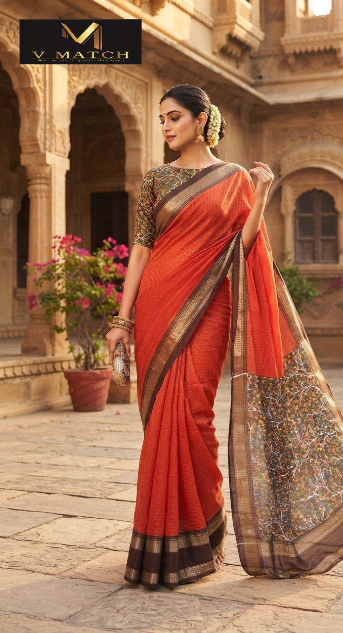 51526. Georgette Saree.