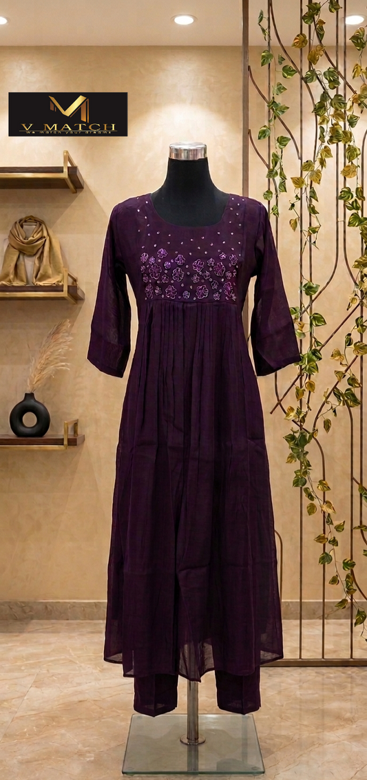 50926 Mul-Chanderi 2 Piece Set