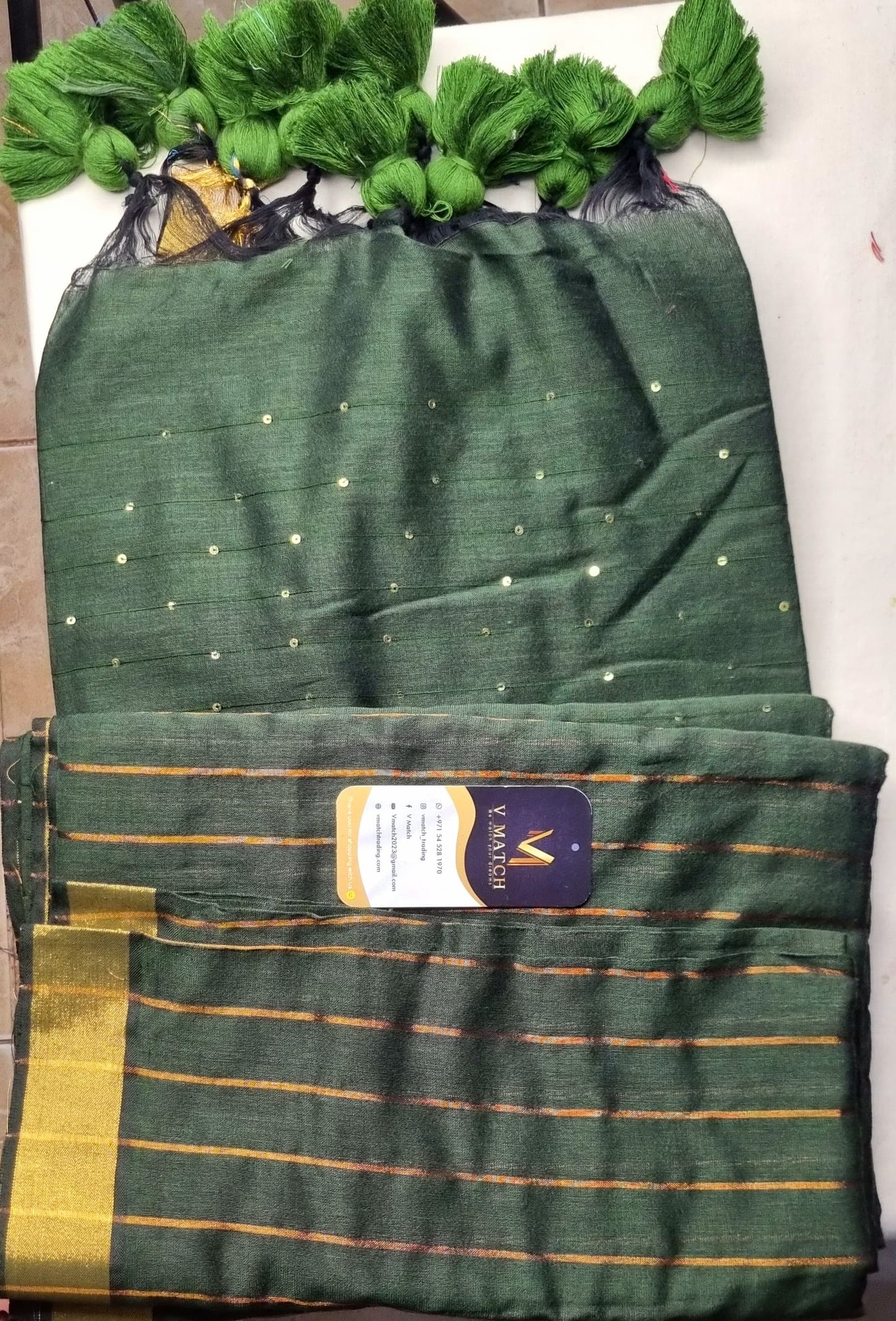 35SEP25. 120 Count Mulcotton Saree.