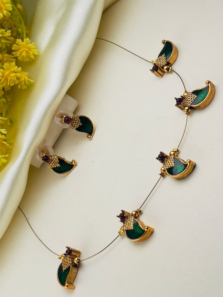 AC17SET. Invisible Chain Pallaka Necklace Set