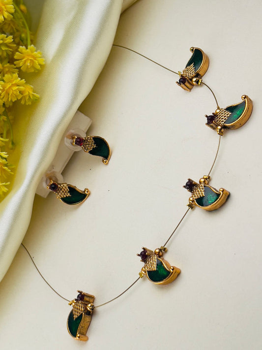 AC17SET. Invisible Chain Pallaka Necklace Set