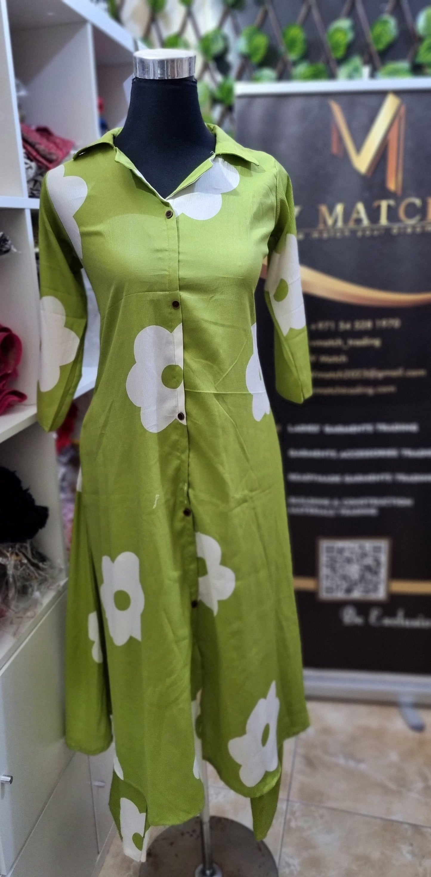Green Apple. Delta Fabric Co-ord Set